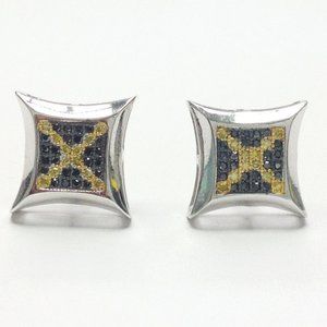 Sterling Silver 0.25 Carat Diamond Stud Earring